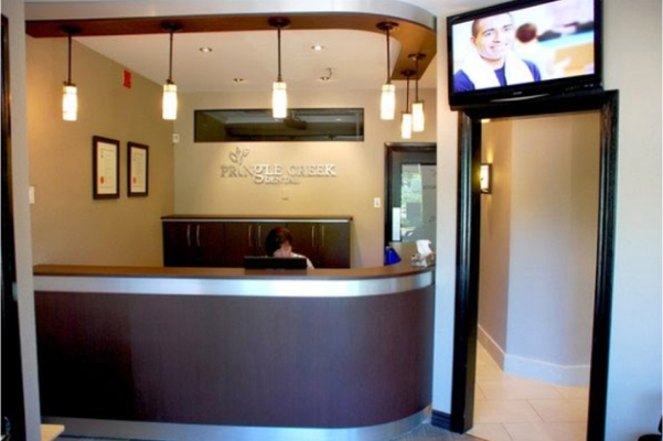 reception area at pringle creek dental